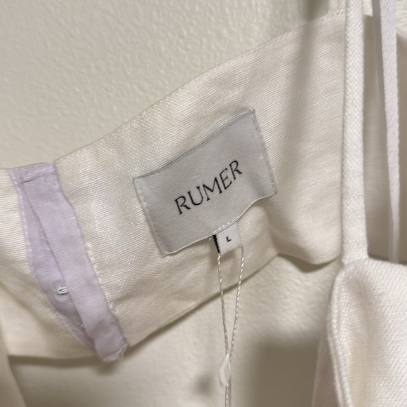 Rumer the Label Avalon Ring Maxi Linen Dress in White - Picture 5 of 10
